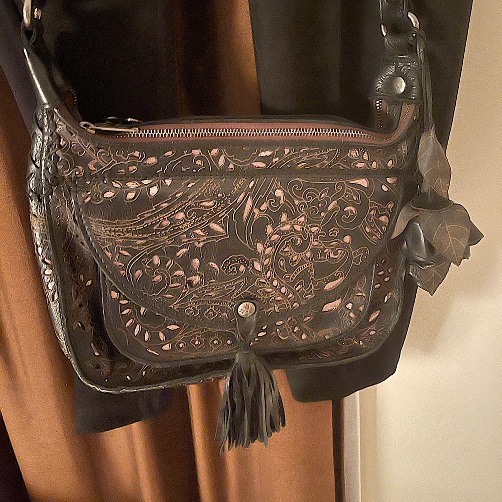 Patrisha Nash Handbag.  Black.